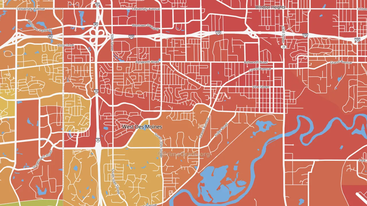 50265, IA Map of Vehicle Theft Rates