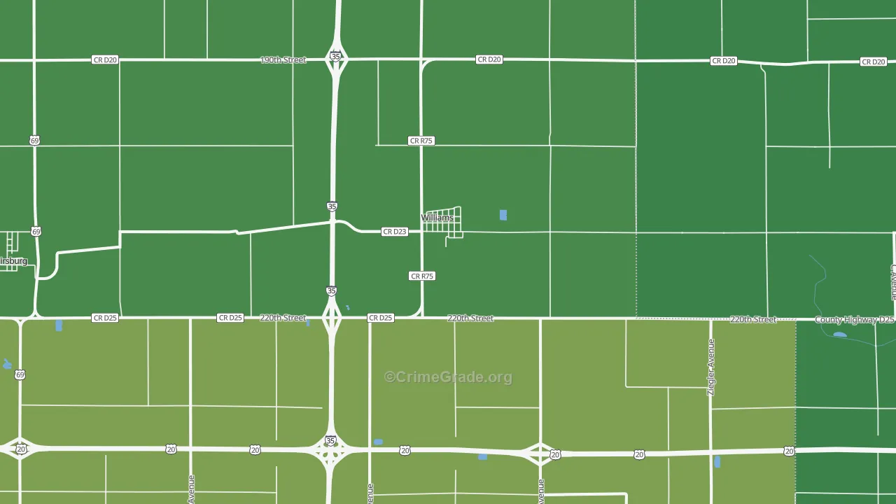 50271, IA Map of Vehicle Theft Rates