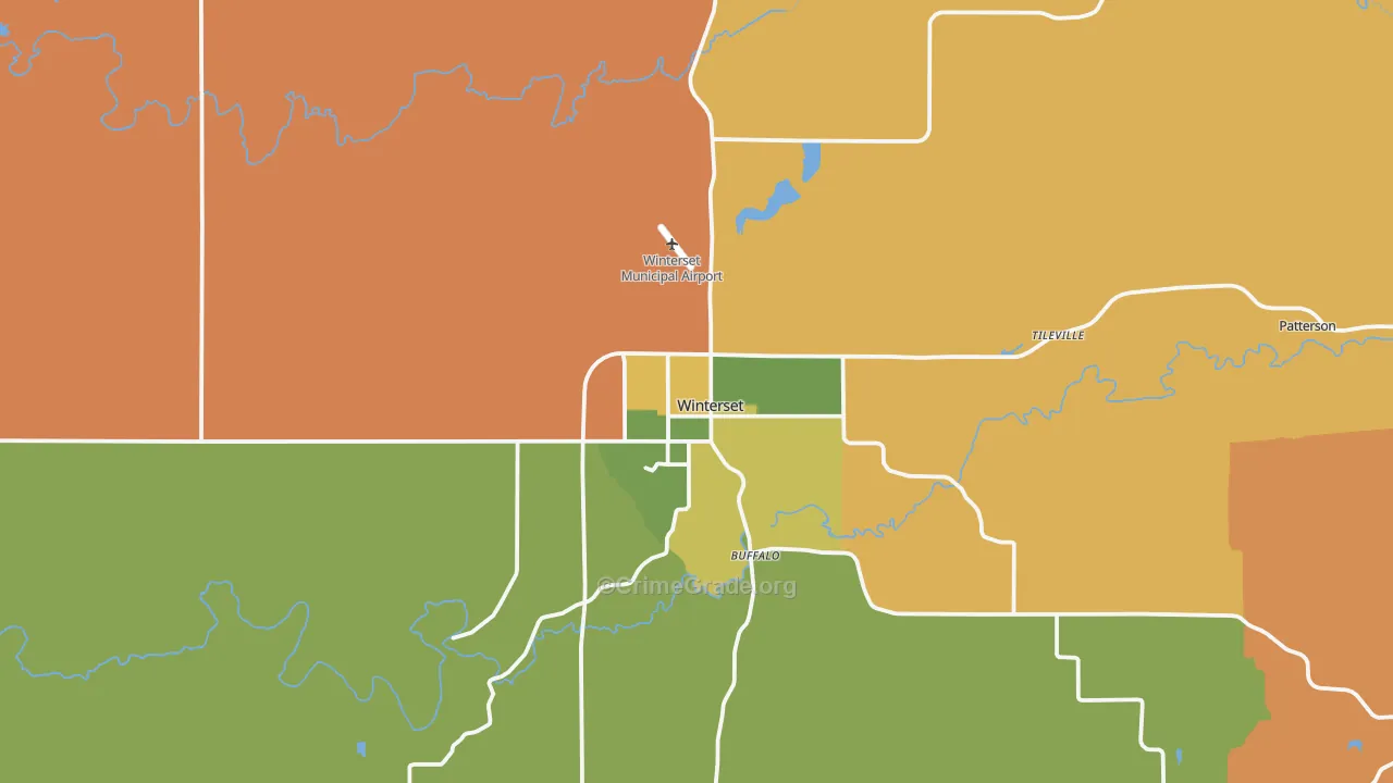50273, IA Map of Vehicle Theft Rates