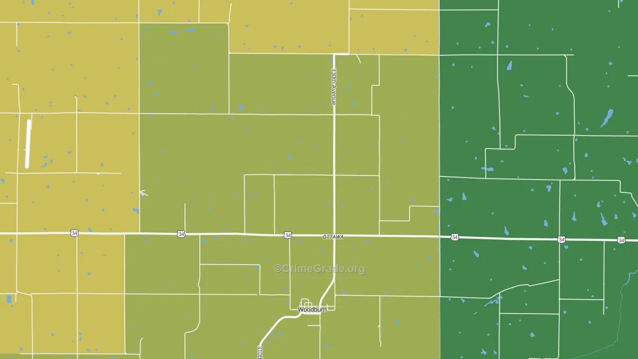 50275, IA Map of Vehicle Theft Rates