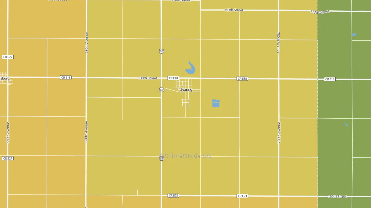 50278, IA Map of Vehicle Theft Rates