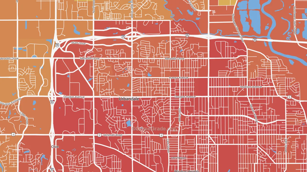50322, IA Map of Vehicle Theft Rates