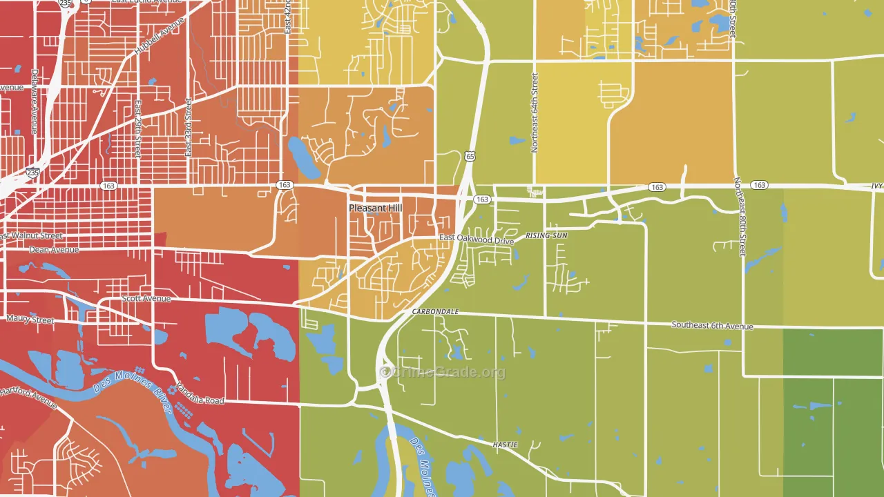 50327, IA Map of Vehicle Theft Rates