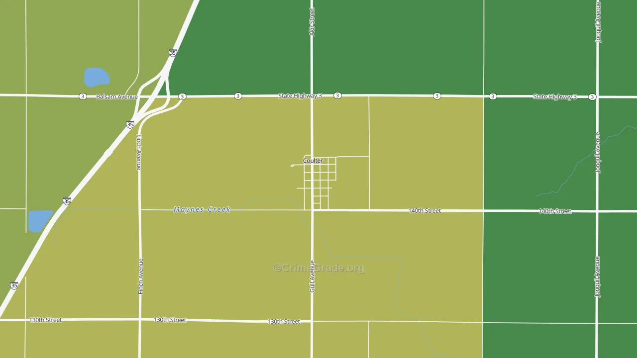 50431, IA Map of Vehicle Theft Rates