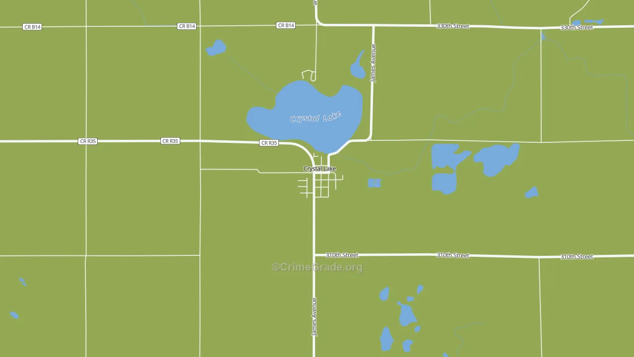50432, IA Map of Vehicle Theft Rates