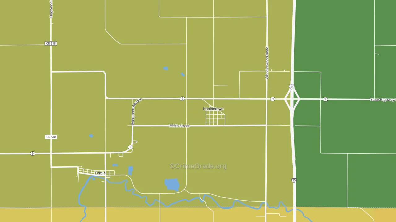 50444, IA Map of Vehicle Theft Rates