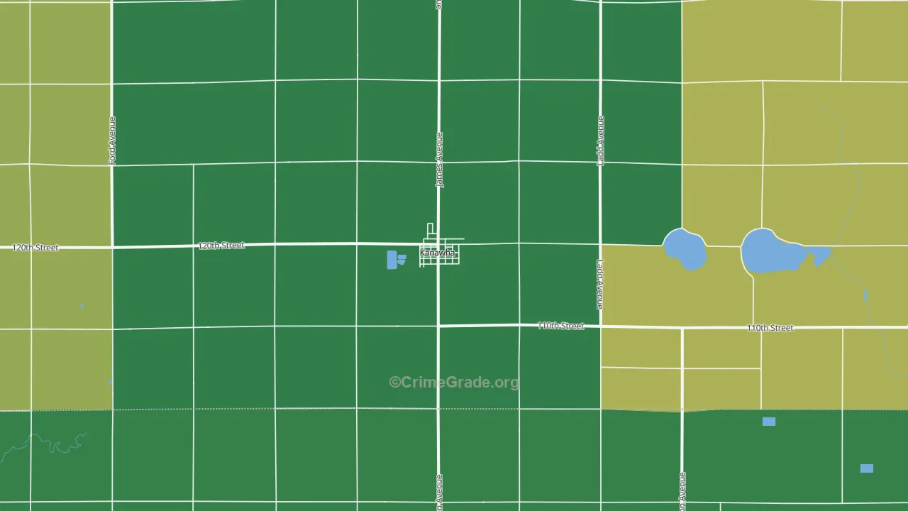 50447, IA Map of Vehicle Theft Rates