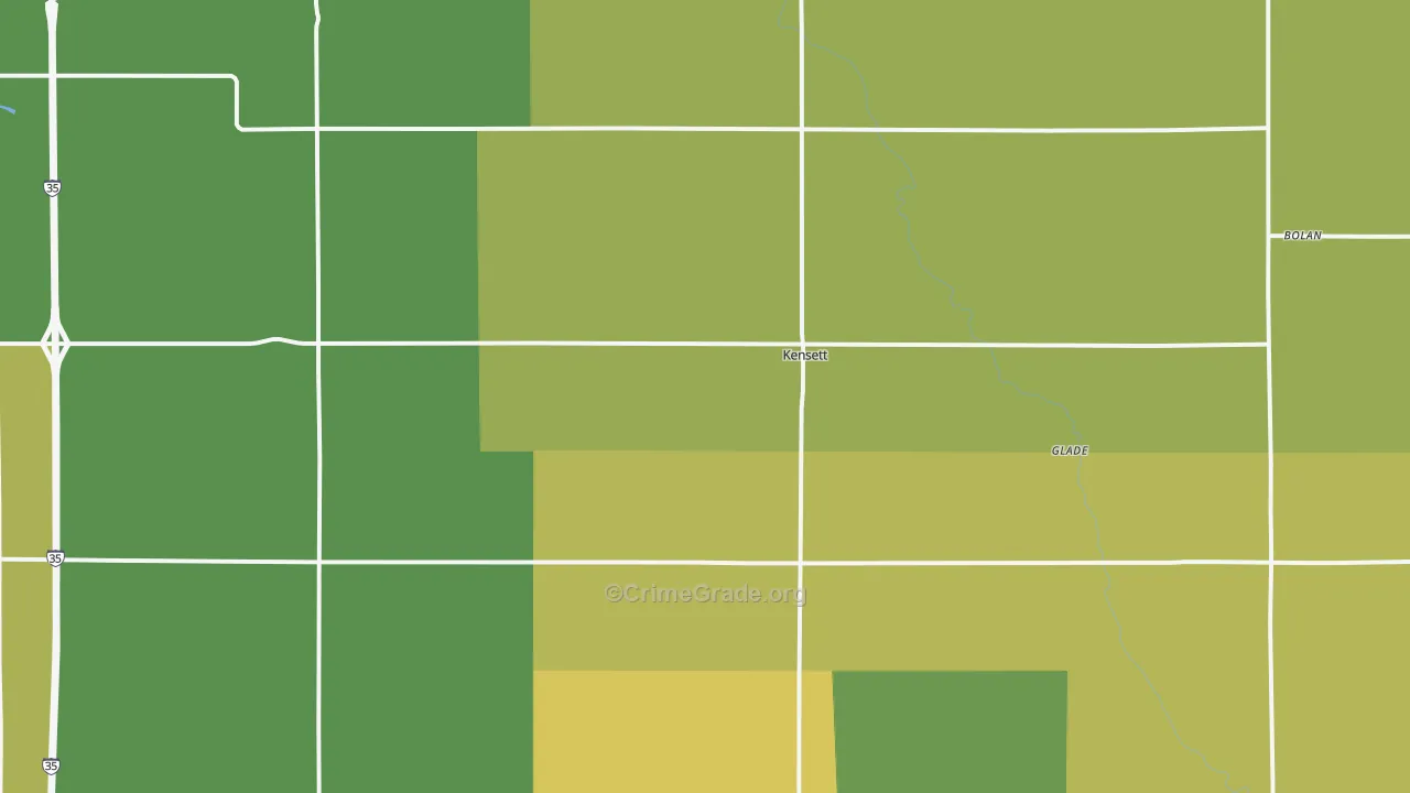 50448, IA Map of Vehicle Theft Rates
