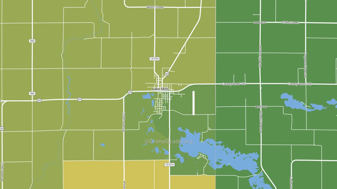 50450, IA Map of Vehicle Theft Rates