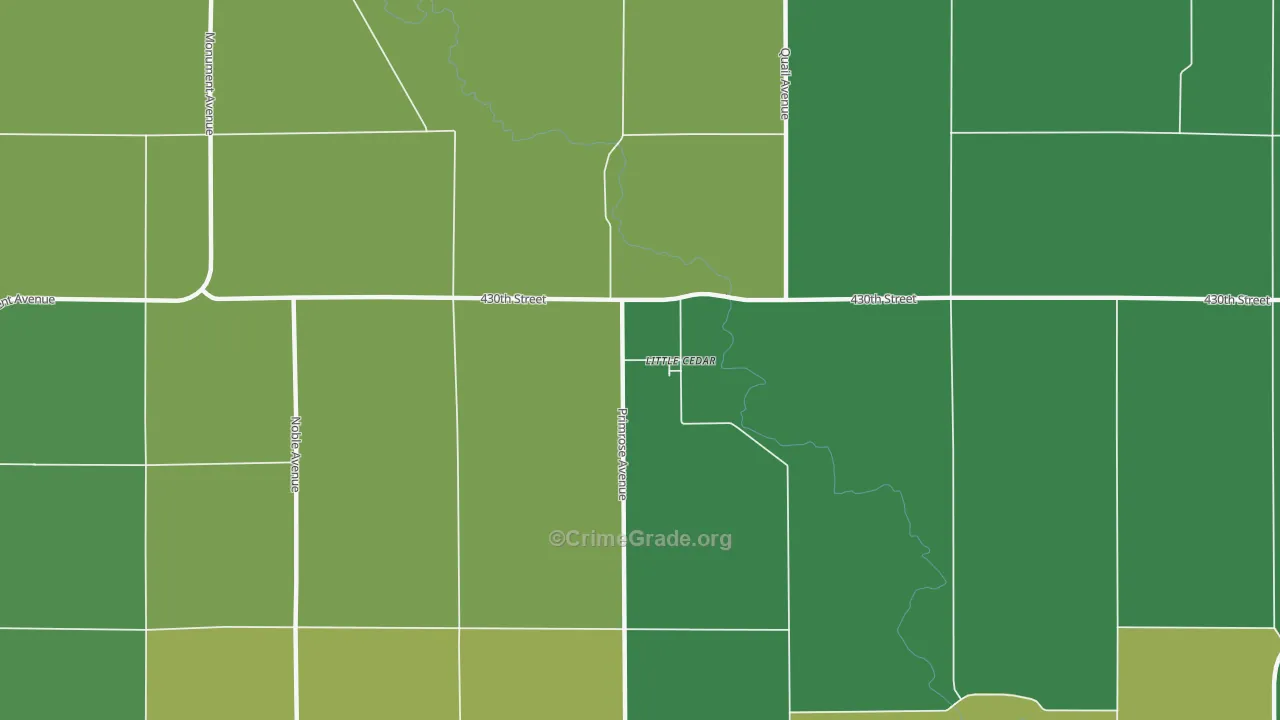 50454, IA Map of Vehicle Theft Rates