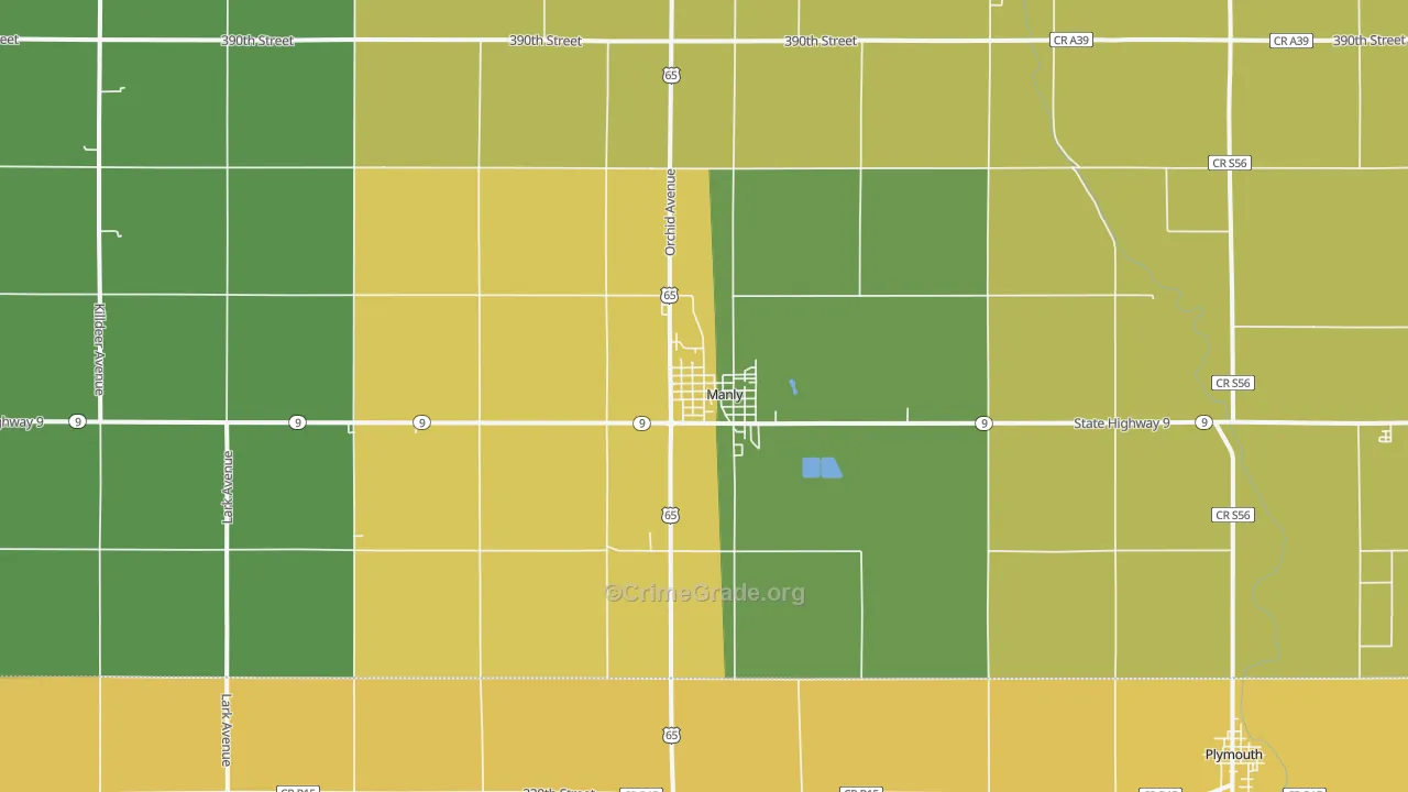 50456, IA Map of Vehicle Theft Rates