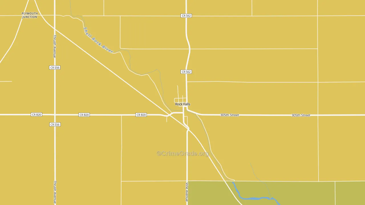 50467, IA Map of Vehicle Theft Rates
