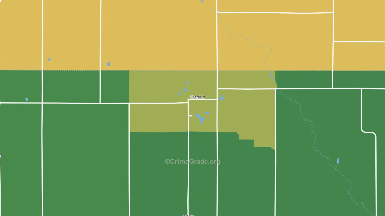 50475, IA Map of Vehicle Theft Rates