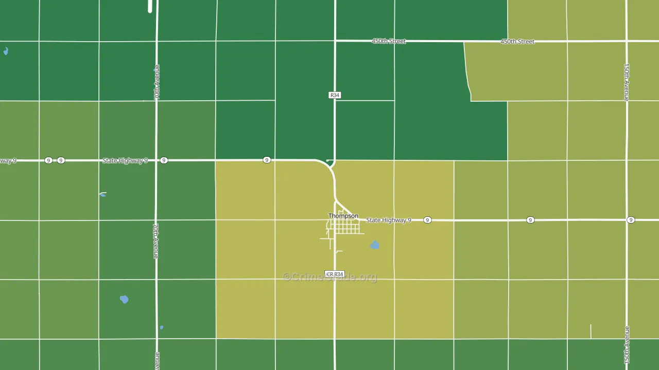 50478, IA Map of Vehicle Theft Rates
