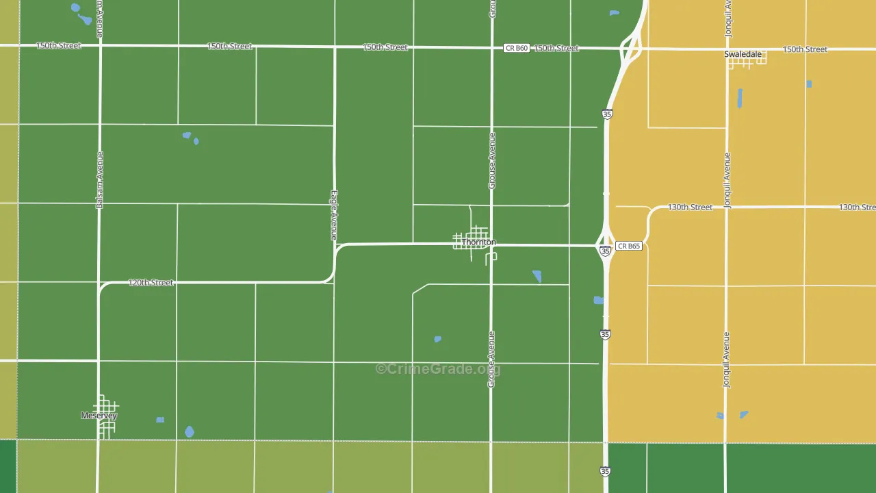 50479, IA Map of Vehicle Theft Rates
