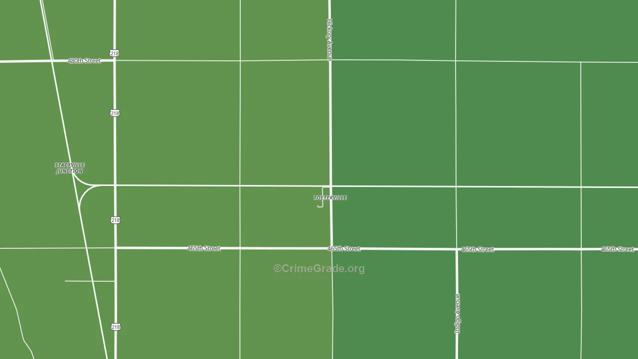 50481, IA Map of Vehicle Theft Rates