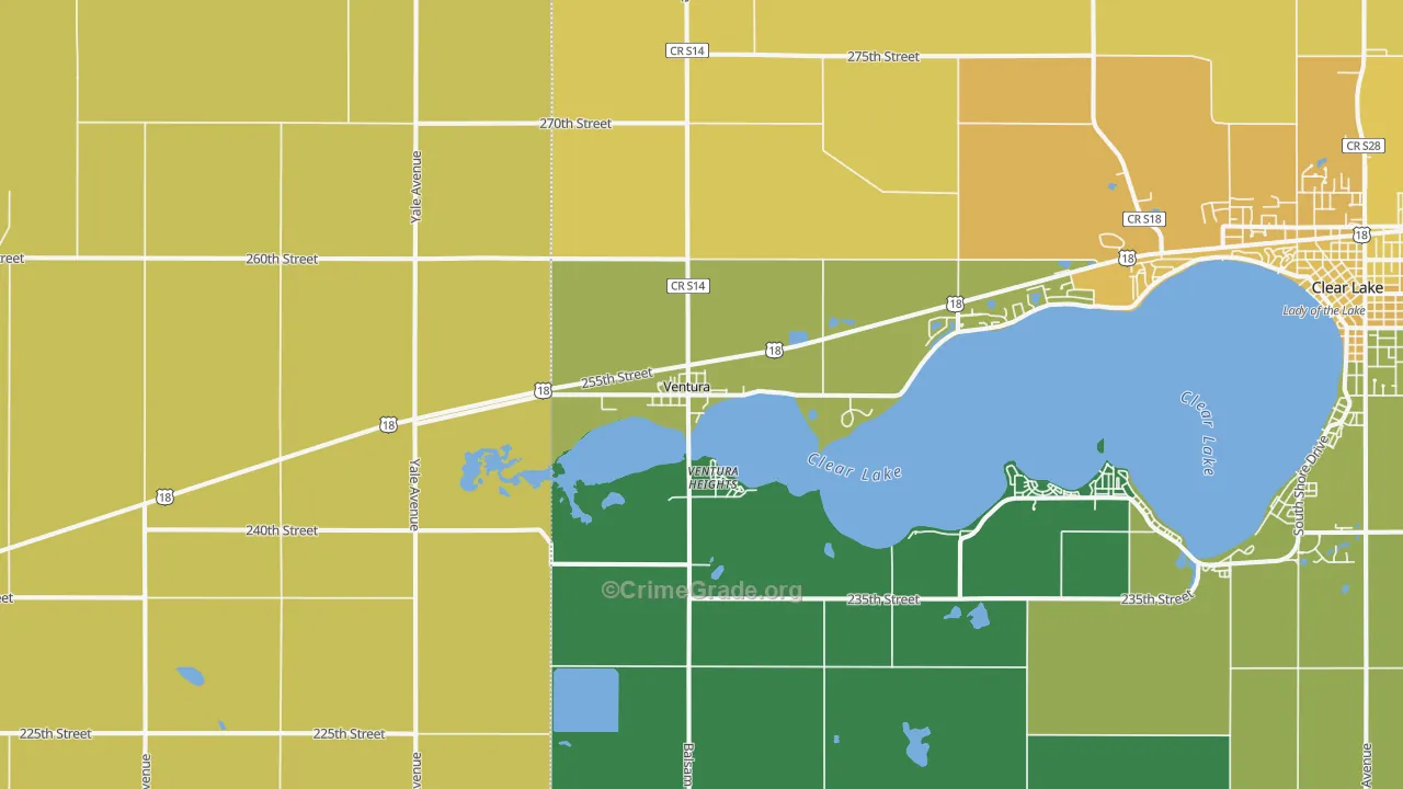 50482, IA Map of Vehicle Theft Rates