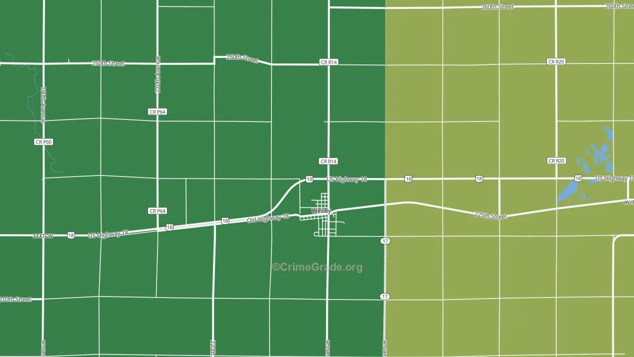 50483, IA Map of Vehicle Theft Rates