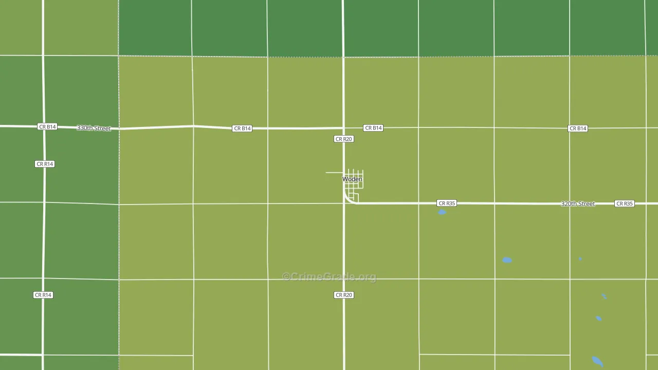 50484, IA Map of Vehicle Theft Rates