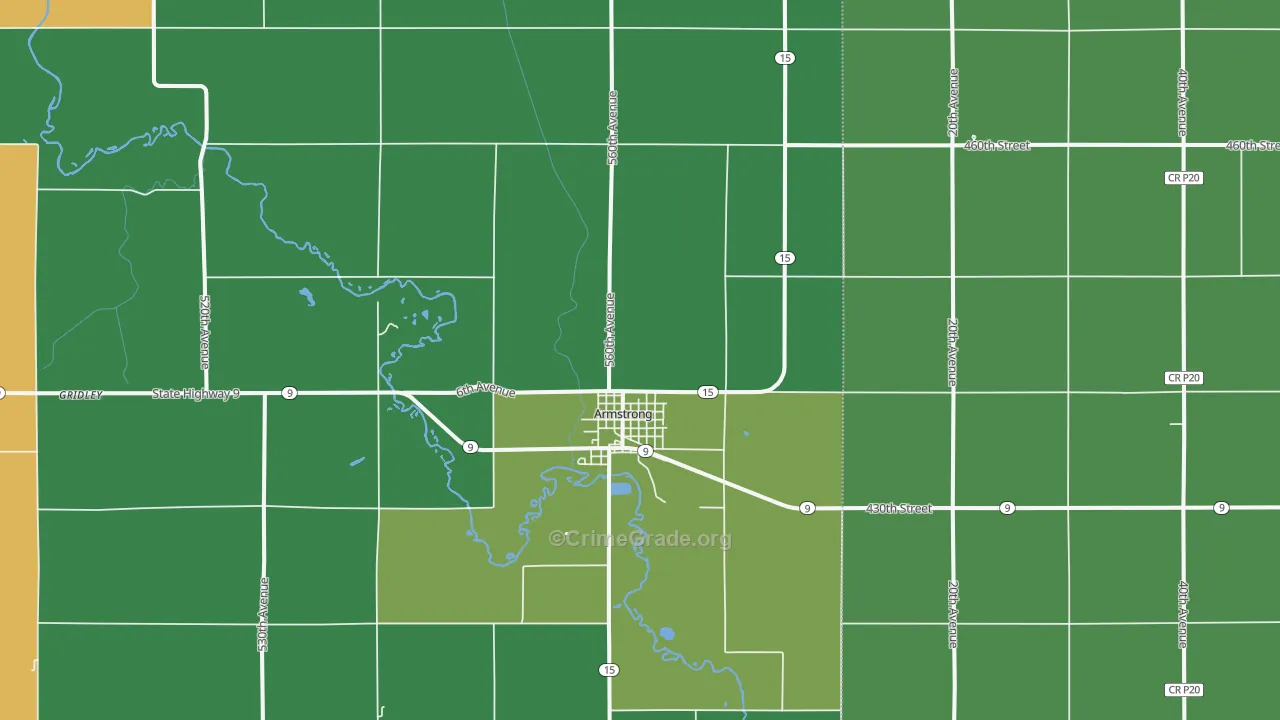 50514, IA Map of Vehicle Theft Rates