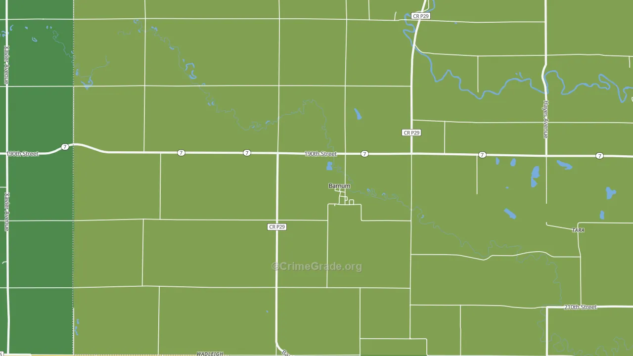 50518, IA Map of Vehicle Theft Rates