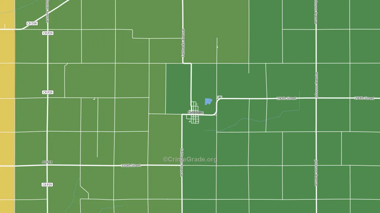 50523, IA Map of Vehicle Theft Rates