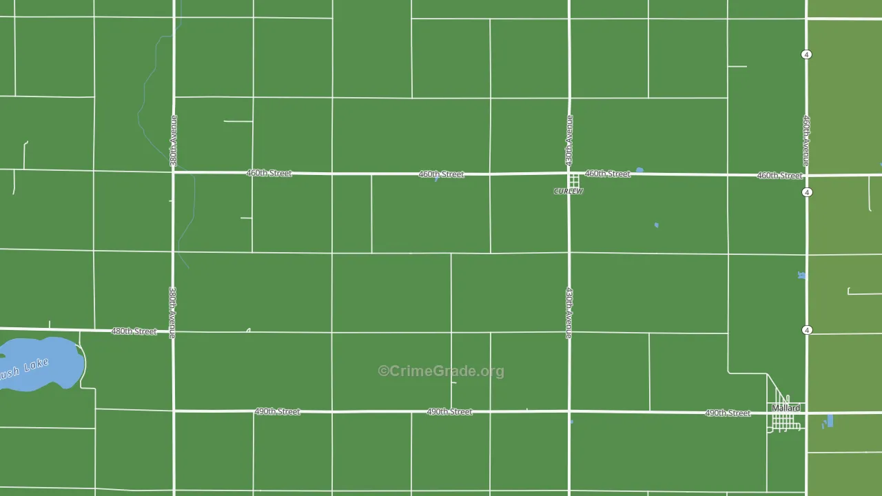 50527, IA Map of Vehicle Theft Rates