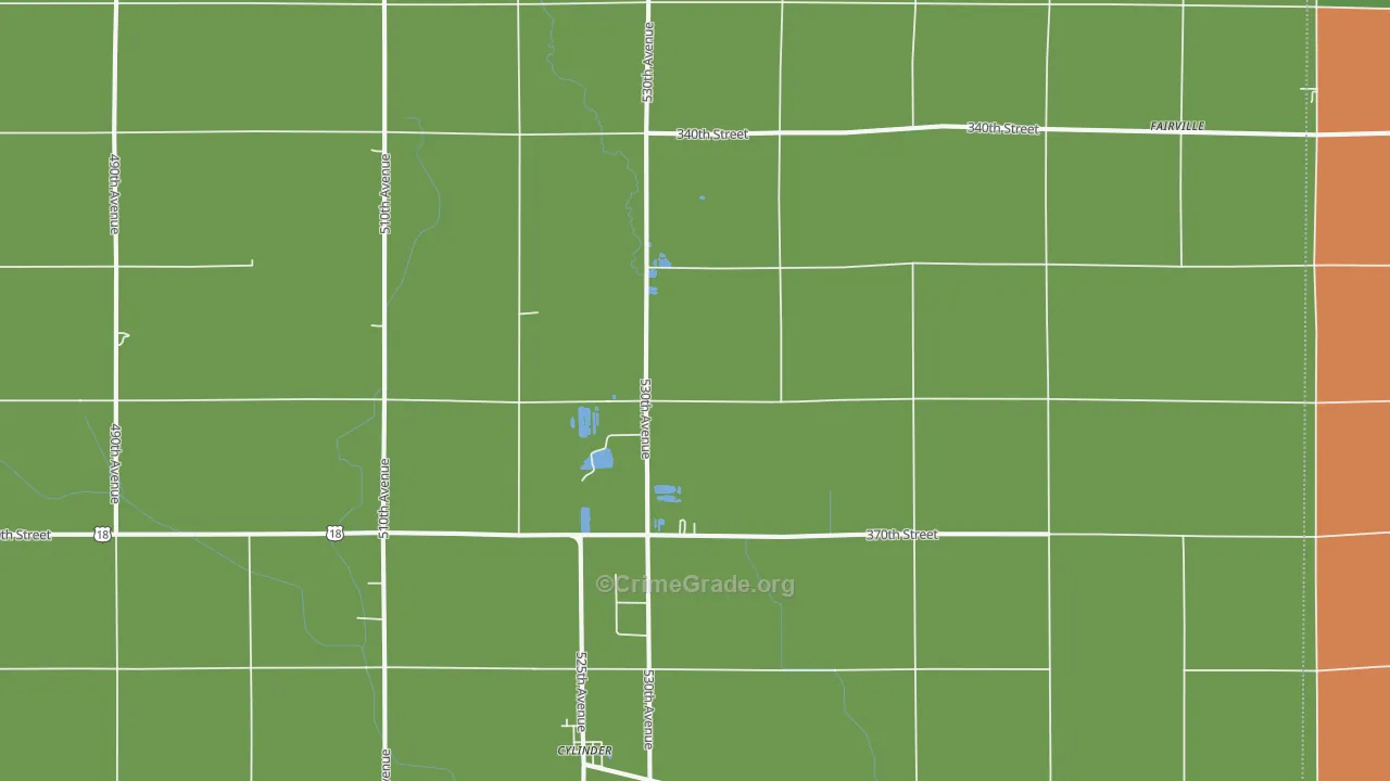50528, IA Map of Vehicle Theft Rates