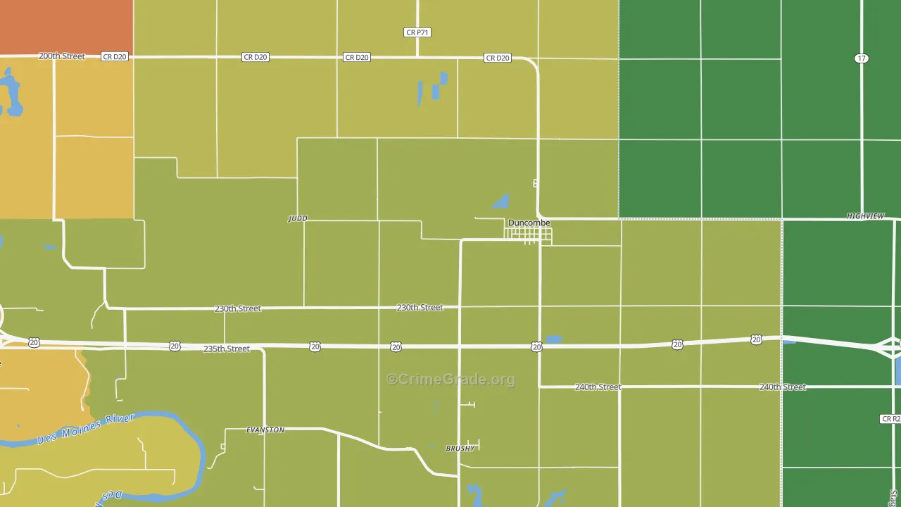 50532, IA Map of Vehicle Theft Rates