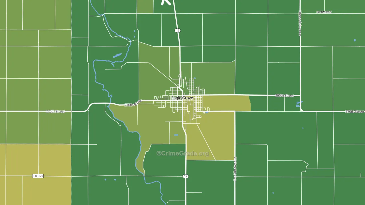 50533, IA Map of Vehicle Theft Rates