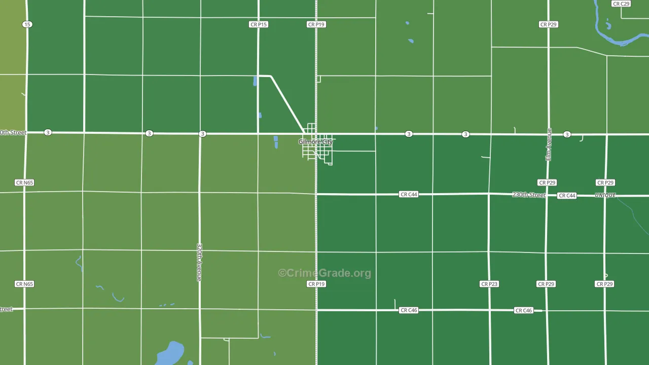 50541, IA Map of Vehicle Theft Rates