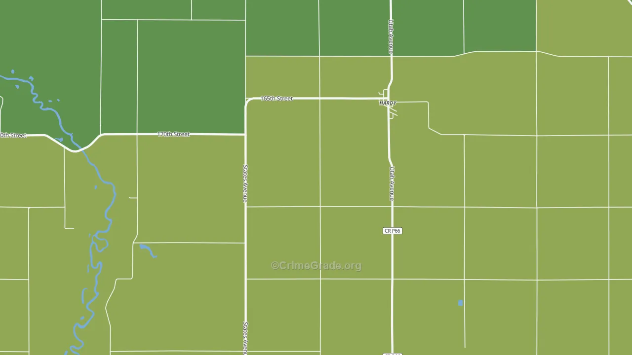 50545, IA Map of Vehicle Theft Rates