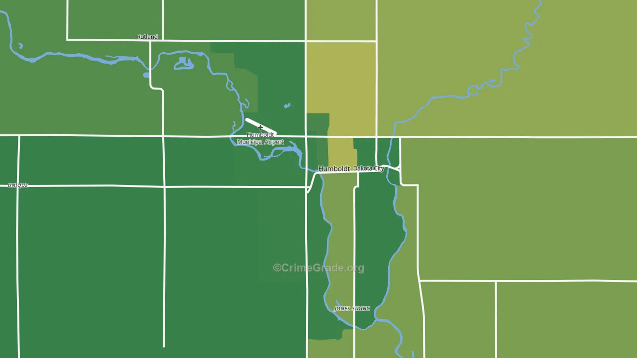 50548, IA Map of Vehicle Theft Rates