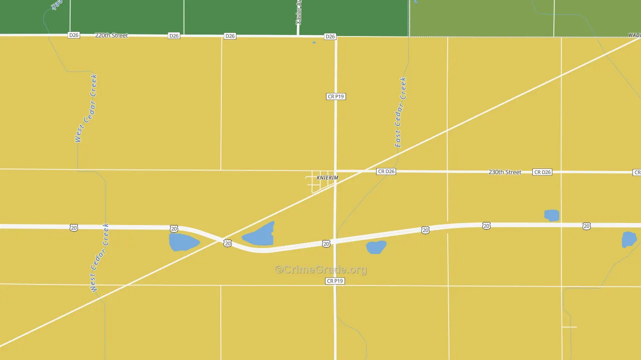 50552, IA Map of Vehicle Theft Rates