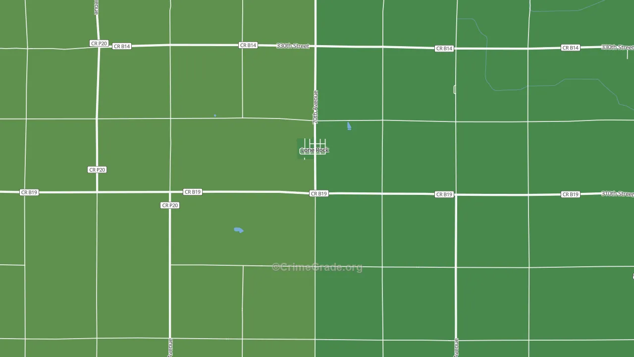 50559, IA Map of Vehicle Theft Rates