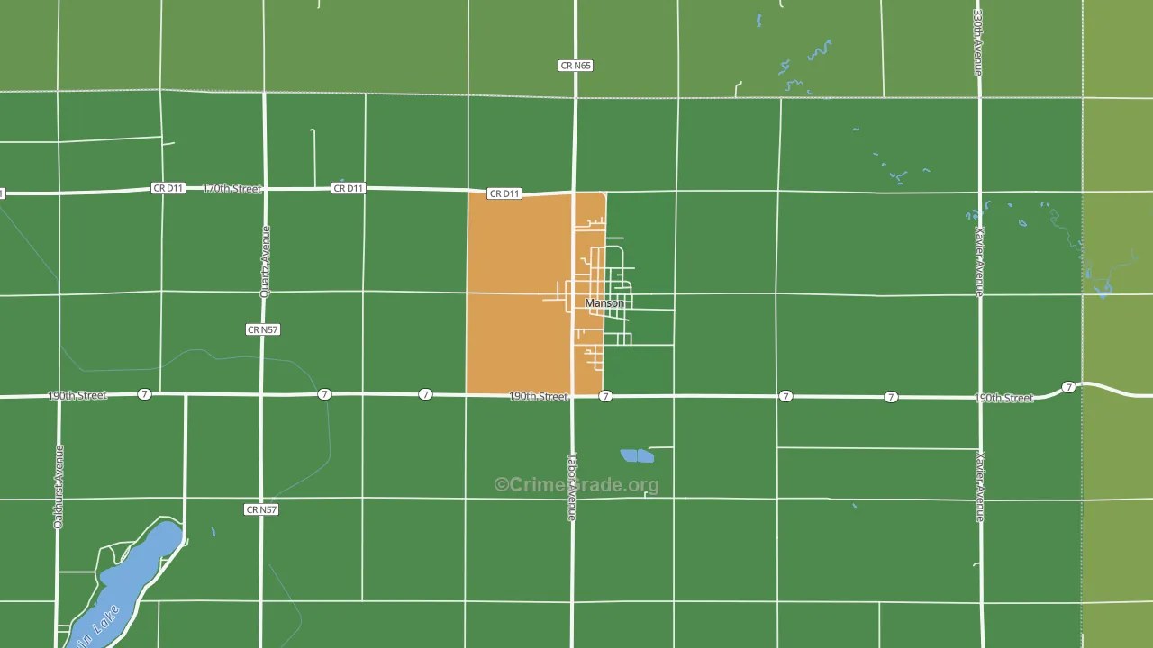 50563, IA Map of Vehicle Theft Rates