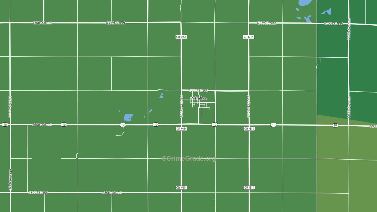 50565, IA Map of Vehicle Theft Rates