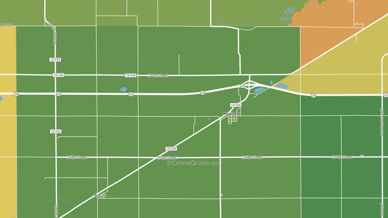 50566, IA Map of Vehicle Theft Rates