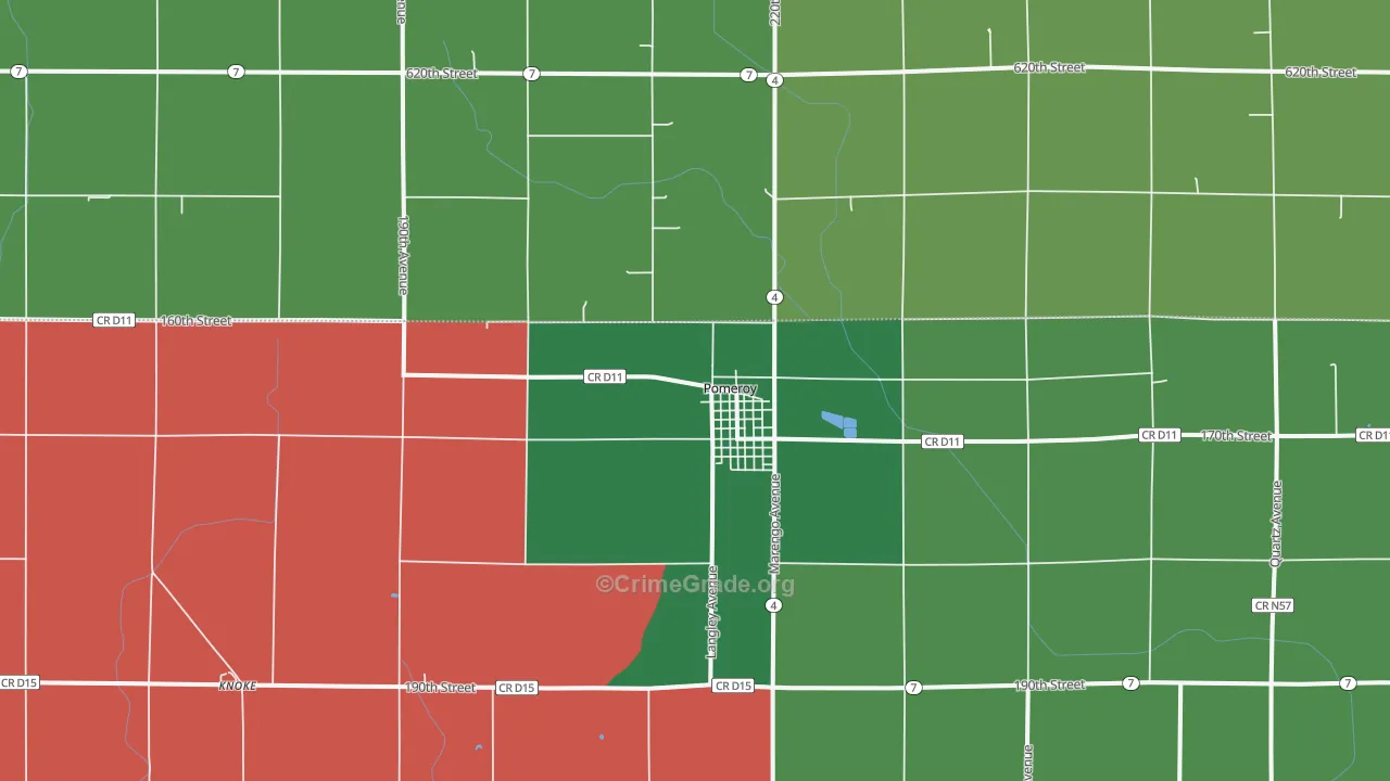 50575, IA Map of Vehicle Theft Rates