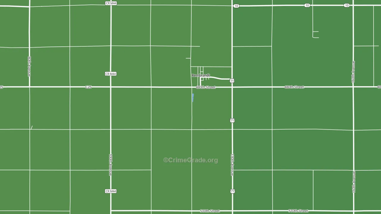 50576, IA Map of Vehicle Theft Rates