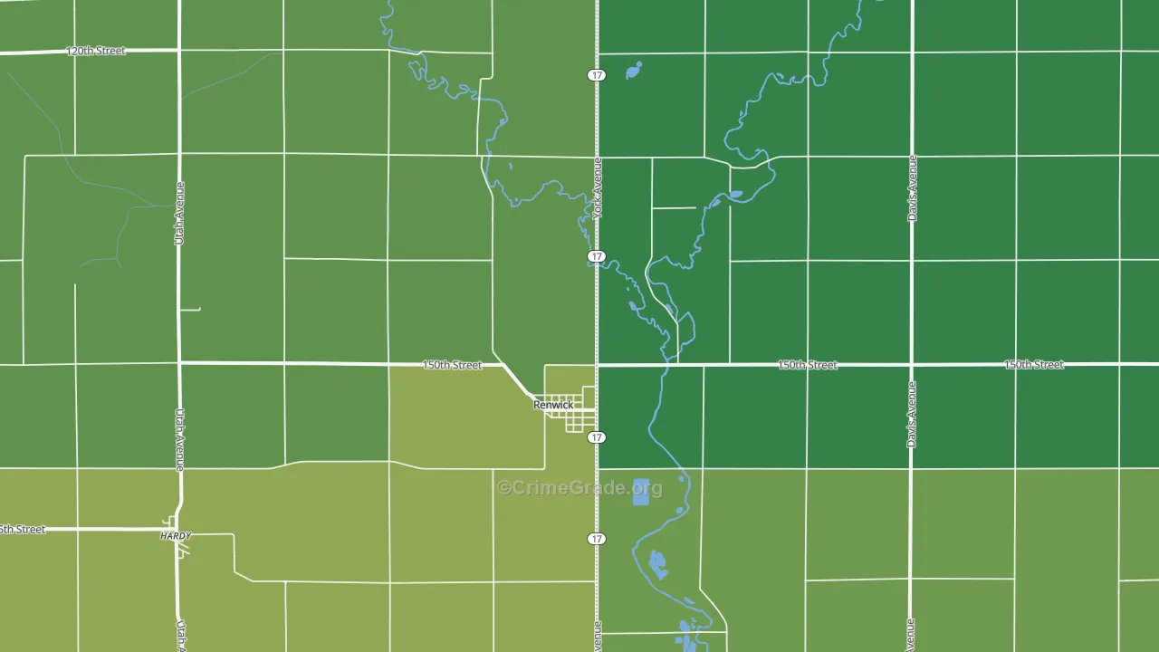 50577, IA Map of Vehicle Theft Rates