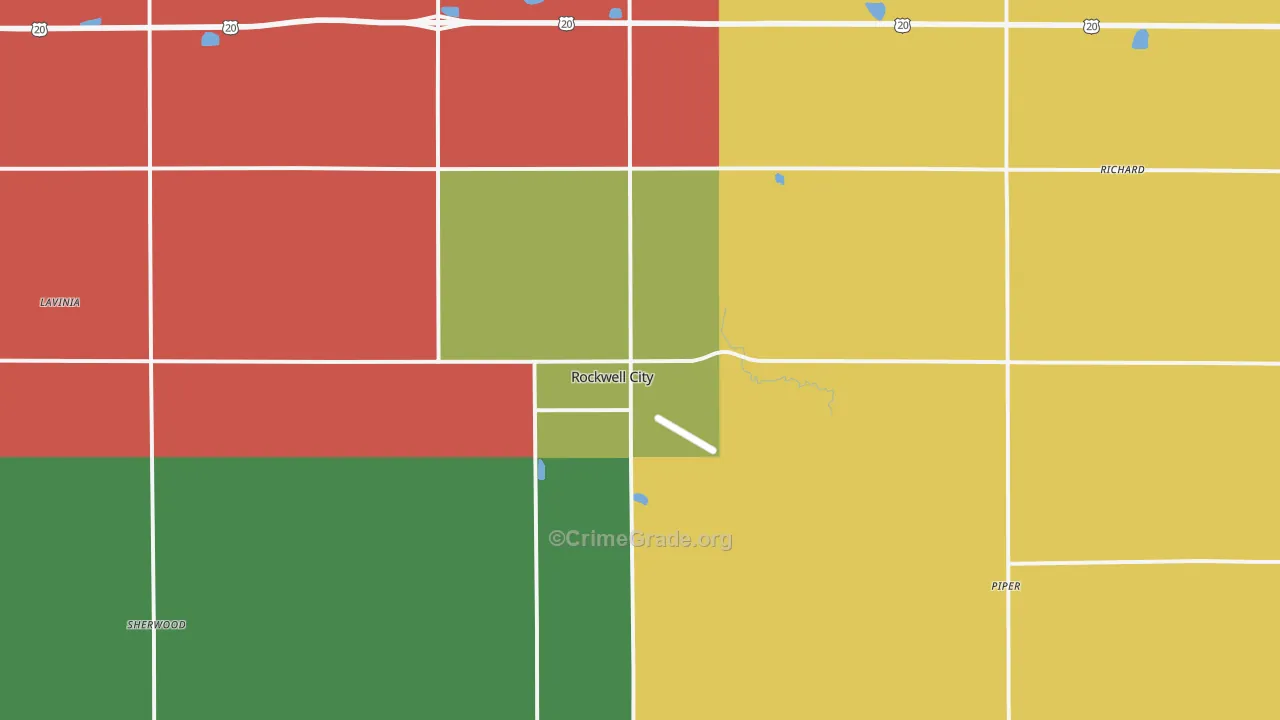 50579, IA Map of Vehicle Theft Rates