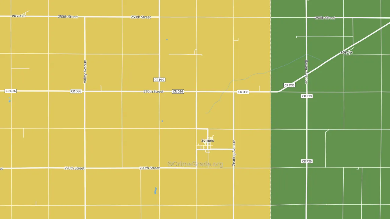 50586, IA Map of Vehicle Theft Rates