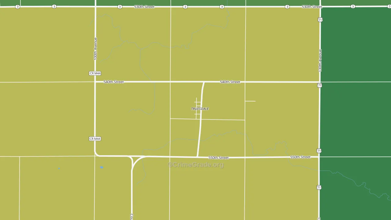 50592, IA Map of Vehicle Theft Rates