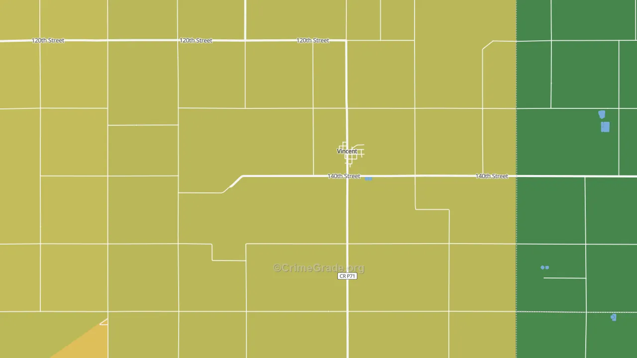 50594, IA Map of Vehicle Theft Rates