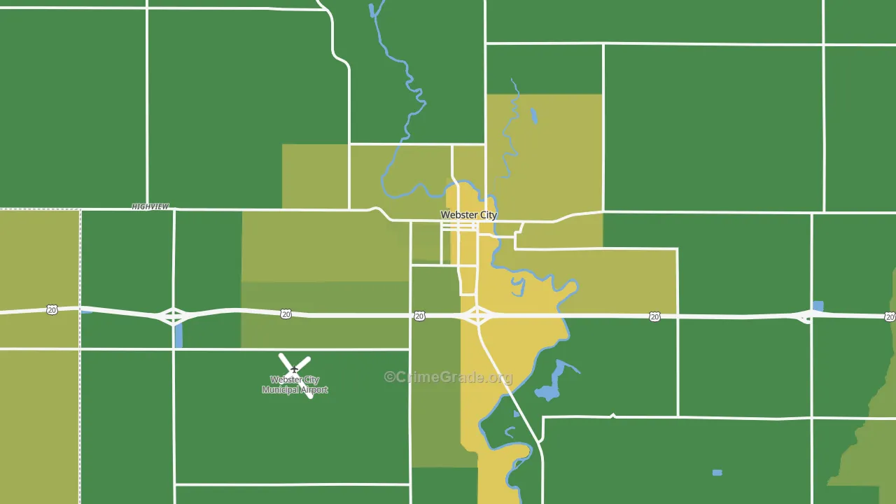 50595, IA Map of Vehicle Theft Rates