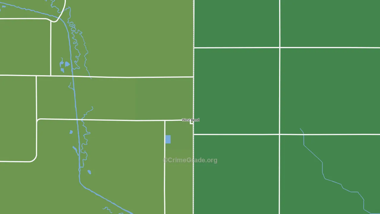 50597, IA Map of Vehicle Theft Rates