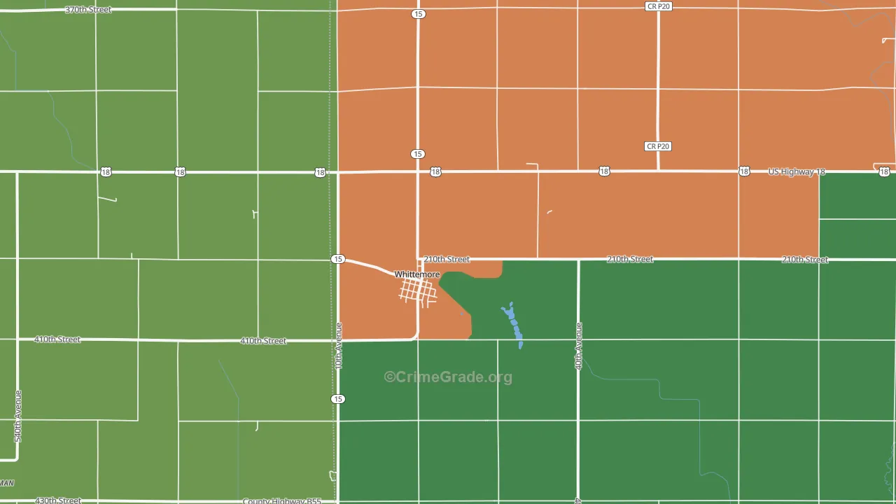50598, IA Map of Vehicle Theft Rates