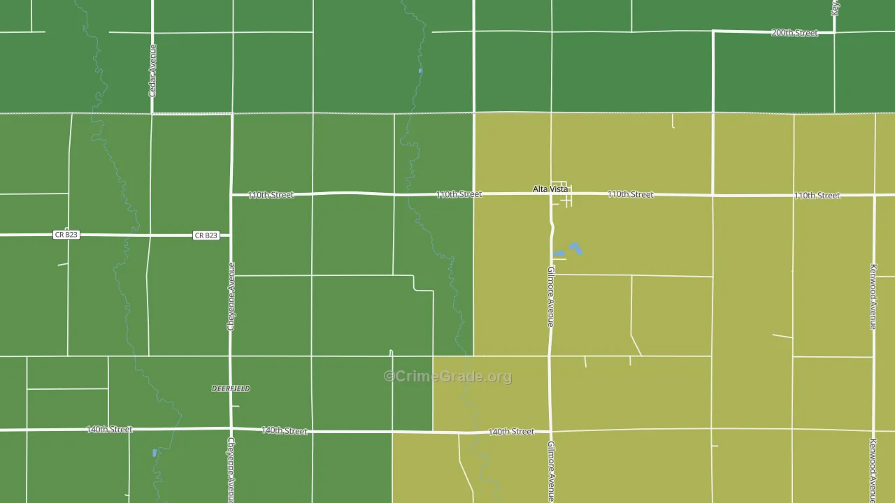 50603, IA Map of Vehicle Theft Rates