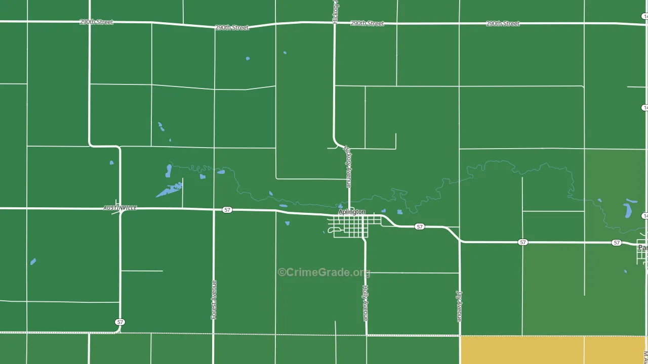 50604, IA Map of Vehicle Theft Rates